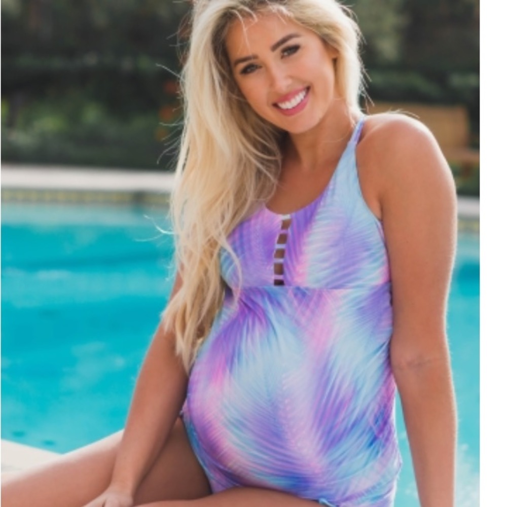 NWT Pink Blush Maternity Swimsuit
